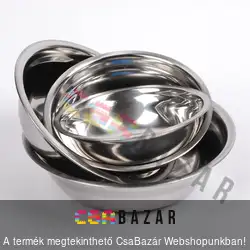 Inox keverőtál 30cm