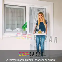 Rovarháló ajtóra 220cmx100cm fehér