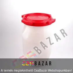 Hordó 60l-es menetes tetővel műanyag