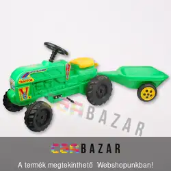Farmer traktor utánfutóval