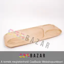 5 részes osztott fa tálaló