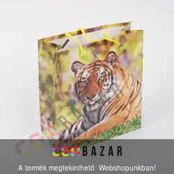 Zsinórfüles dísztasak ajándéktasak Tigris nagy 42x32 cm