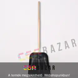 Hólapát műanyag fekete 40 cm fém élvédővel nyelezve