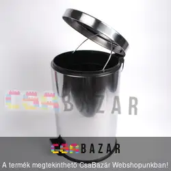 Króm pedálos szemetes kuka 12 literes