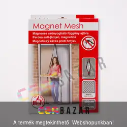 Mágneses szúnyogháló függöny ajtóra fehér 100x210 cm