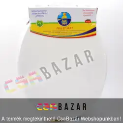 MDF WC ülőke acél zsanérokkal - fehér