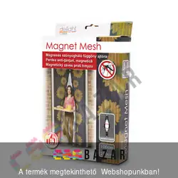 Mágneses mintás szúnyogháló függöny ajtóra napraforgós 100x210 cm