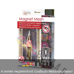 Mágneses mintás szúnyogháló függöny ajtóra baglyos 100x210 cm