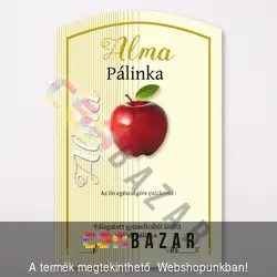 Íves pálinka címke Alma