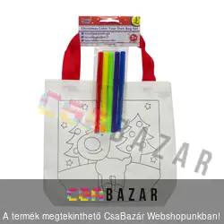 Színezhető karácsonyi ajándéktáska