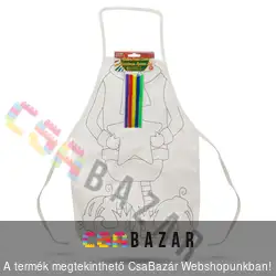 Színezhető karácsonyi kötény 5 filctollal