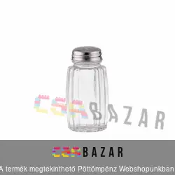 Üveg sószóró inox tetővel