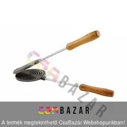 Ostyasütő, sajtos tallér sütő öntöttvas kerek