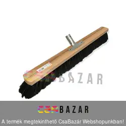 Fa terempartvis fej 60 cm lószőr keverékkel, fém nyéltartóval