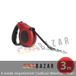Automata póráz - 3 m - piros