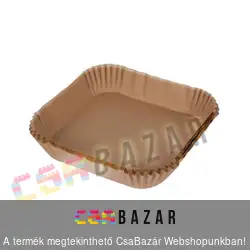 Air fryer, forrólevegős sütőpapír négyzet - 20 x 20 cm - 50 db
