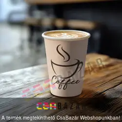 1,8 dl eldobható papírpohár 50 db - krém színű